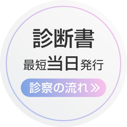 診断書最短当日発行